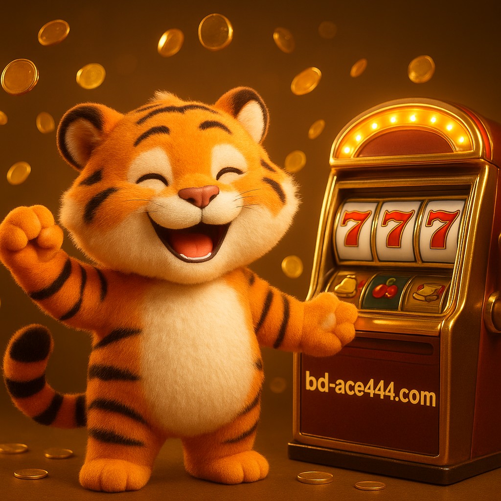 আর্কেড জয়ের আনন্দে এক বাঘশাবক খুব খুশি